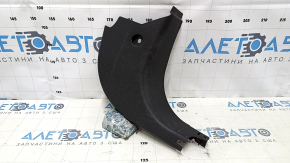 Накладка передньої стійки нижня права Ford Fiesta 11-19 чорна, подряпини