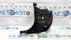 Накладка передней стойки нижняя правая Ford Fiesta 11-19 черная, царапины