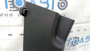 Накладка передней стойки нижняя правая Hyundai Santa FE Sport 13-18 черная, царапины, затерта
