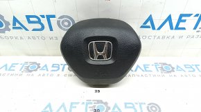 Подушка безопасности airbag в руль водительская Honda Insight 19-22 черная, ржавый пиропатрон, царапина