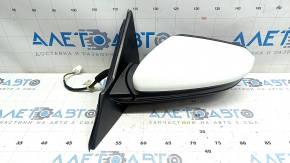 Зеркало боковое левое в сборе Honda Insight 19-21 5 пинов, подогрев, белое