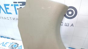 Накладка передней стойки нижняя правая Nissan Altima 13-14 бежевая, царапины, затерта, побелел пластик