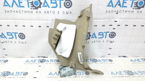 Накладка передней стойки нижняя левая Jeep Grand Cherokee WK2 14-21 бежевая, под химчистку, потертости
