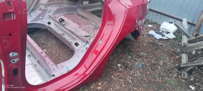 Закат заднего крыла левый Tesla Model 3 21-23 на кузове, красный PPMR вмятина