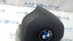 Подушка безопасности airbag в руль водительская BMW 3 G20 19-24 черная, ржавый пиропатрон, под чистку
