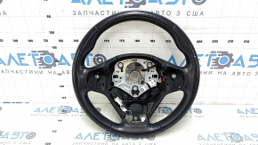 Руль голый BMW X5 F15 14-18 кожа черная с подогревом, Sport, царапины, потертость, тычка