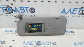 Козирок лівий Hyundai Elantra AD 17-20 сірий, без гачка, під хімчистку