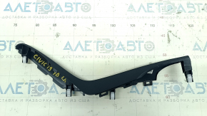 Накладка центральной консоли боковая верхняя левая Honda Civic X FC 16-21 черная