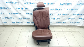 Задній ряд сидінь 2 ряд праве BMW X5 F15 14-18 шкіра коричнева TERRA, Comfort, підігрів, прим'ято