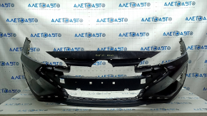 Бампер передний голый Hyundai Elantra AD 19-20 черный, Y. C. C., сломаны крепления