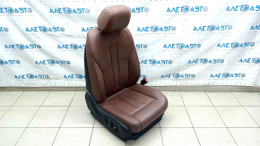 Пасажирське сидіння BMW X5 F15 14-14 з airbag, електро, BASE, шкіра коричнева TERRA, подряпини