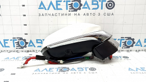 Зеркало боковое правое в сборе Lexus RX350 RX450h 21-22 поворотник, подогрев, автозатемнение, BSM, камера, белое, 15+6 пинов