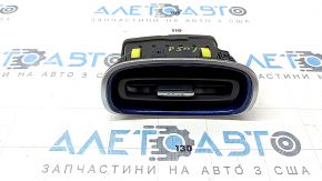 Дефлектор повітроводу торпеди правий Toyota Prius 50 16-22 синій з хромом