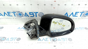 Крупный план задней стороны бокового зеркала для BMW X5, вид крепежа.