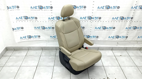 Задній ряд сидінь 2 ряд правий Toyota Sienna 23-26 без Airbag, бежева шкіра під 7 місць, іржаве знизу, під хімчистку