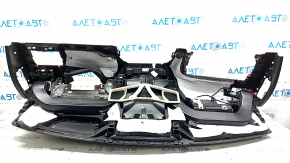 Торпедо передняя панель с AIRBAG BMW X5 G05 19-23 кожа, schwarz/beige