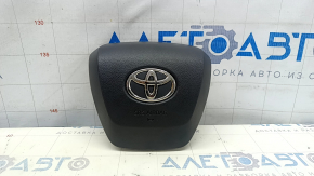 Подушка безопасности airbag в руль водительская Toyota Sienna 21-26 черная, ржавый пиропатрон