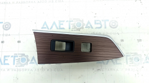 Накладка управління склопідйомником переднім правим Toyota Sienna 21-26 коричнева
