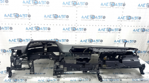 Торпедо передняя панель с AIRBAG Toyota Sienna 21-26 без проекции, черная, царапины, примята, ржавый пиропатрон