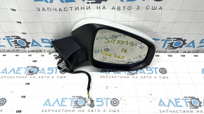 Дзеркало бічне праве у зборі Toyota Sienna 21-26 підігрів, BSM, 6 пінів, біле