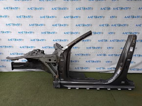 Четверть передняя левая Audi A6 C7 12-18 графит, отпилена, с центральной стойкой