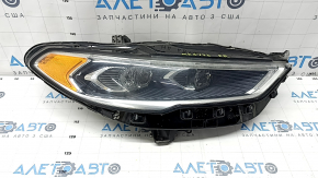 Фара передня права в зборі Ford Fusion mk5 17-20 LED, з DRL з блоком, під полірування