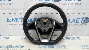 Руль голый Nissan Maxima A36 16-18 кожа черная, царапины