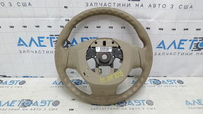 Руль голый Nissan Rogue 14-16 резина бежевая, потертость , под чистку