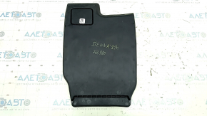 Коврик центральной консоли Toyota Sienna 21-26 черный, резина, царапины