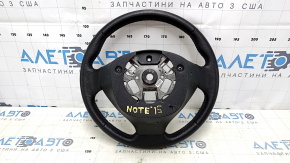 Руль голый Nissan Versa Note 13-19 кожа черная, царапины