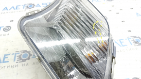 Поворотник левый Ford Escape MK3 17-19 рест, белый с птф, песок, царапины