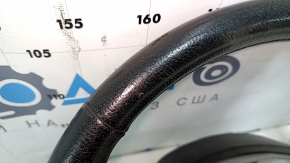 Вид с другого ракурса на рулевое колесо, Infiniti JX35/QX60 2013-2020, черное кожаное покрытие.