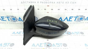 Дзеркало бічне ліве у зборі Ford Escape MK3 17-19 рест 5 пінів, BSM, чорне