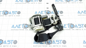 Ремінь водія Ford Fusion mk5 17-20 чорний з натягувачем, під чистку, потрісканий пластик на кріпленні