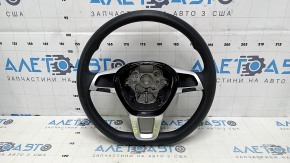 Руль голый VW Jetta 19-23 резина черная, без кнопок