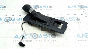 Ручка КПП із накладкою шифтера Ford Escape MK3 17-19 шкіра чорна, подряпини