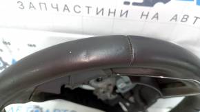 Руль голый Lincoln MKX 16- кожа коричневая, без подогрева, с накладкой под дерево, царапины, тычки, примят