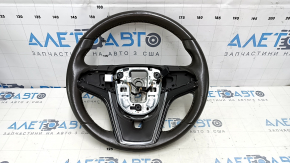 Руль голый Chevrolet Volt 11-15 кожа темно-серый, с графит накладкой, без кнопок, царапины, тычки, потертость