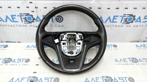 Руль голый Chevrolet Volt 11-15 кожа, темно-серый с графит накладкой, без кнопок, царапины, тычки