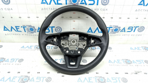 Кермо голе Ford Escape MK3 17-19 рест, гума, чорний, без кнопок, потерт