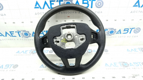 Руль голый Ford Escape MK3 17-19 рест, резина, черный, без кнопок, потерт