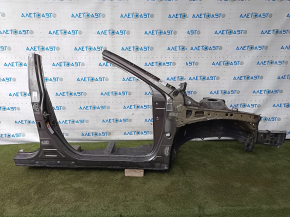 Чверть передня права Toyota Camry v55 15-17 usa, графіт, відпиляна, з центральною стійкою, вм'ятина, тички
