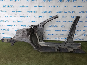 Четверть передняя правая Toyota Camry v55 15-17 usa, графит, отпилена, с центральной стойкой, вмятина, тычки