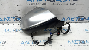 Зеркало боковое правое в сборе Audi Q5 80A 18-25 15+4 пинов, поворотник, автозатемнение, подогрев, BSM, камера, алюминий, песок, оплавлено