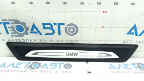 Накладка порога зовнішня передня ліва BMW X1 F48 16-22 чорна з хром молдингом X-line, Sport-line, тички, подряпини