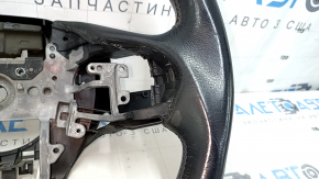 Руль голый Honda CRZ 11-15 кожа черный, с задней накладкой, под лепестки, царапины, затерт, тычки