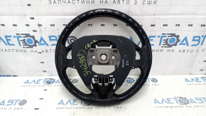 Руль голый Honda CRZ 11-15 кожа черный, с задней накладкой, под лепестки, царапины, затерт, тычки