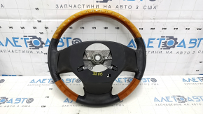 Руль голый Lexus RX350 RX450h 10-15 дорест кожа коричневая светлое дерево, протерта, царапины, тычки