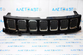 Решітка радіатора grill Jeep Compass 17-21 у зборі 3 частини