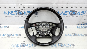 Кермо голе Lexus LS460 LS600h 07-12 сіра шкіра, темне дерево, з підігрівом, подряпини, потертості, тички